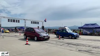 Renault Scenic vs Citroen Saxo VTS Drag race 🚦🚗💥 1/8 mile - 4K UHD