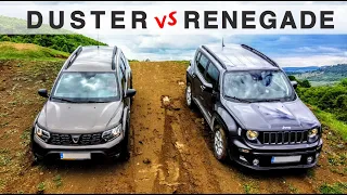 Extreme OFF-ROAD: Dacia Duster 1.5 dcI (110 cp 260 nm) vs. Jeep Renegade 1.3 T (180 cp 280 nm