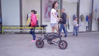 DYU Smart Bike D2 Plus -Most advanced e scooter style e bike,  lightweight portable moped for family