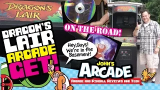 John gets a Dragon's Lair Arcade Game - Working original LaserDisc Player! - Cinematronics 1983