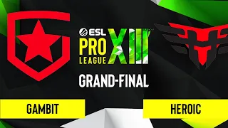 CS:GO - Gambit vs. Heroic [Inferno] Map 1 - ESL Pro League Season 13 - Grand-Final