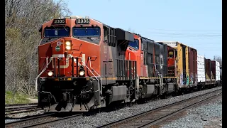 RAILREEL Tuesdays Trains  CN CPKC OSR Woodstock Ontario April 22 2024