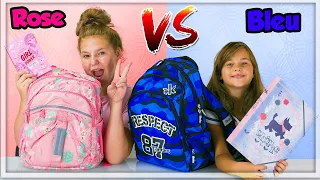 La Guerre de  Fournitures Scolaires ! Rose vs Blue ! Back to School Wars
