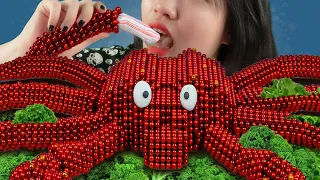 Magnet MUKBANG: Giant King Crab 🦀🦀 | Stop Motion & Satisfying video