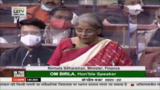 Finance Minister Nirmala Sitharaman presents Union Budget 2021-22. #AatmanirbharBharatKaBudget