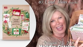 40 Card Ideas from the 2016 Stampin Up Holiday Catalog + new Giveaway