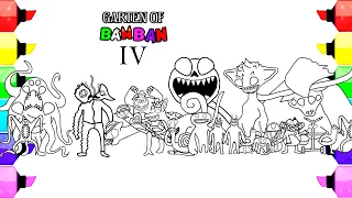 Garten Of BanBan 4 New Coloring pages / ALL NEW BOSSES / Cartoon - On & On [NCS Releese]