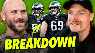 Landon Dickerson & Jordan Mailata's OLine Dominance   Beau Allen Breakdowns