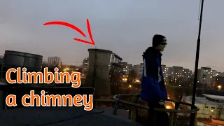 Climbing Industrial Chimney and Exploring Abandoned Factory