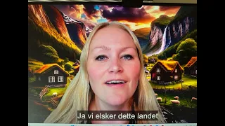 Video 1128 Lær den norske nasjonalsangen! Karense synger JA, VI ELSKER