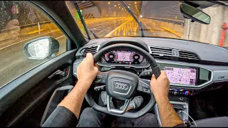 2023 Audi Q3 II Sportback [1.5 35 TFSI 150HP] |0-100| POV Test Drive #1884 Joe Black
