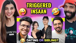 Triggered Insaan - Siblings or Dating?? ft. Viral Mom Son of insta | Triggered Insaan Reaction !!