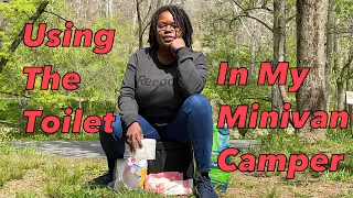 How I Use The Bathroom In My Minivan Camper Home On Wheels - With Bloopers - #abiyahbina #vanlife