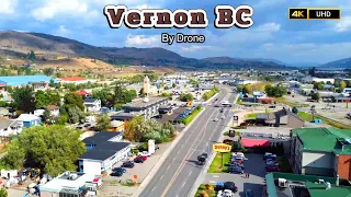 Vernon British Columbia Canada Aerial View