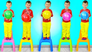Five Little Monkeys Jumping on the Bed | And more Song |Yegor Nursery Rhymes & Kids Songs