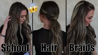 3 FAST and EASY Hair Braids for School! | Hair By Chrissy