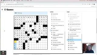 Friday, May 10th - New York Times crossword puzzle live solve