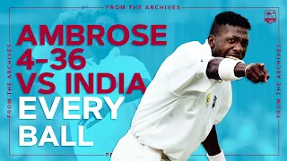 👀 Curtly Ambrose vs Sachin Tendulkar | ⏪ West Indies vs India 1997 | 📺 4 Wicket Spell EVERY Ball