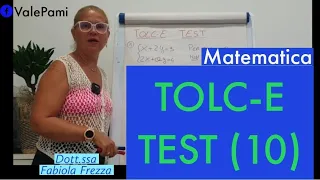 TOLC E test ingresso universitari matematici esercizi svolti