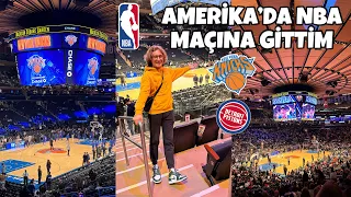 AMERİKA’DA NBA MAÇINA GİTTİM (New York Knicks - Detroit Pistons) Work and Travel 2022 / VLOG