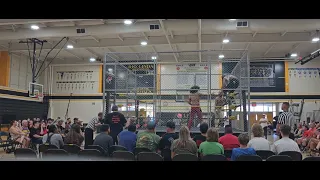 5 Way Steel Cage Match NLPW Cruiserweight Championship