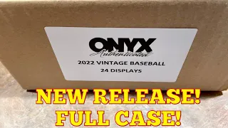 NEW RELEASE!  2022 ONYX VINTAGE BASEBALL FULL CASE BREAK!