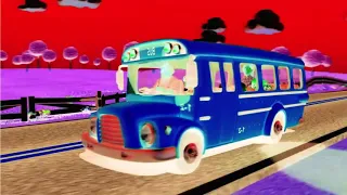 wheels on the bus go round and round [ Best after effects overlay ] nursery rhymes inverted