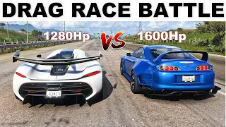 FH5 Dragrace - Toyota Supra Rz Vs Koenigsegg Jesko