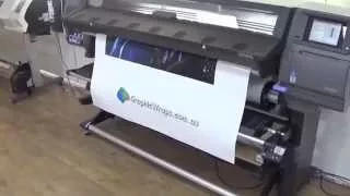 HP 360 Latex Printer - Quick Demo of our new printer 64" - Wide Format Printer