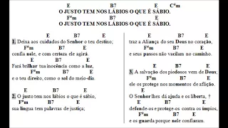 SALMO 36 (37) – O JUSTO TEM NOS LÁBIOS O QUE É SÁBIO