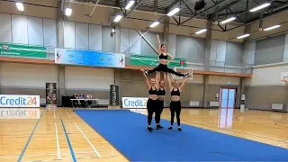 TLÜ 1 - Level 2 Group Stunt | Cheerleading | Eesti I Meistrivõistlused Cheerleadingus 🔥🔥