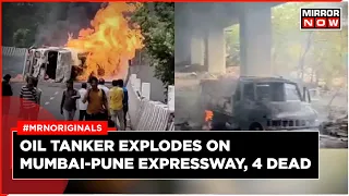 Mumbai-Pune Highway Accident News Today: Fire Engulfs Lonavala Overbridge After A Tanker Explodes