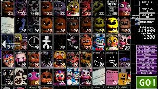 Ultra custom night ALL CHARACTERS MAX DIFFICULTY! Impossible!