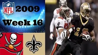 Tampa Bay Buccaneers vs New Orleans Saints | NFL 2009 Week 16 Highlights