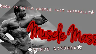 How To Build Muscle Fast Naturally | VINCE GIRONDA