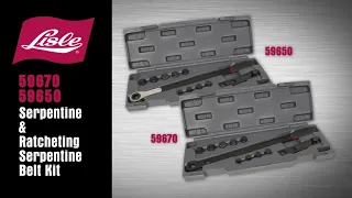 Lisle 59650 59670 Serpentine Belt Tool Kits