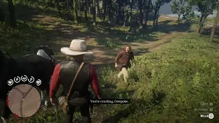 RDR2: Arthur steals Micah's horse and terrorizes him with it