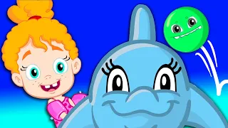 Groovy Le Martien avec des Dauphins et des Requins! Dessin animé pour les enfants & Comptines