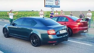 ТАКОГО НЕ ОЖИДАЛ НИКТО! БЫСТРЫЕ Toyota Mark 2 и Lancer Evolution ПРОТИВ SKODA , AUDI и VW