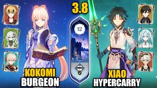 C0 Kokomi Burgeon & C0 Xiao Hypercarry Team | Spiral Abyss 3.8/4.0 Floor 12 9 Stars | Genshin Impact