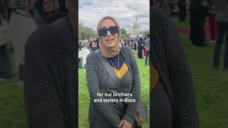 Thousands of Muslims pray in front of US Congress