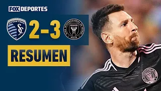 MESSI y SUÁREZ le dan la victoria a Inter Miami | Sporting KC 2 - 3 Inter Miami | HIGHLIGHTS | MLS