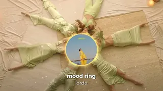 mood ring - lorde (instrumentals + backing vocals)