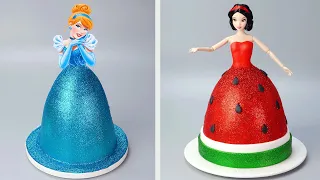 Perfect Tsunami Doll Cake | Satisfying Princess Cake Decorating For Birthday Party