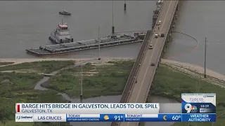 Galveston Bridge portion collapsed due to crash