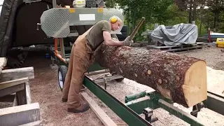 20210617 saw milling knotty spruce