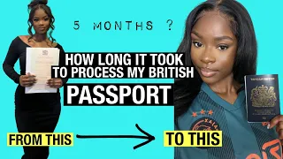 HOW LONG IT TAKES TO PROCESS A BRITISH PASSPORT | ONLINE APPLICATION (WHOLE TIMELINE 🇬🇧