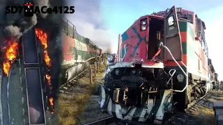 Esto se vivio en Aguascalientes!🔥🚫 Tren Impacta Trailer y Explota(Video del Momento Exacto)🚂