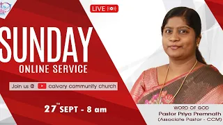 BREAKING YOUR STRONGHOLDS  | LIVE SUNDAY TAMIL SERVICE  | Sept 27th | Ps. Priya Premnath