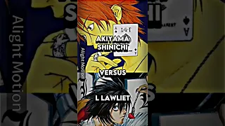 Akiyama Shinichi vs L Lawliet #anime #1v1 #manga #edit